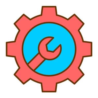 araba servisi modern simge vektör illüstrasyonu