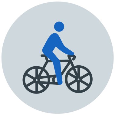 Bisiklet. Web simgesi basit illüstrasyon