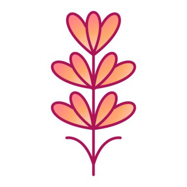 çiçek simgesi vektör illüstrasyon tasarımı