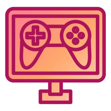 Oyun kolu. Web simgesi basit illüstrasyon