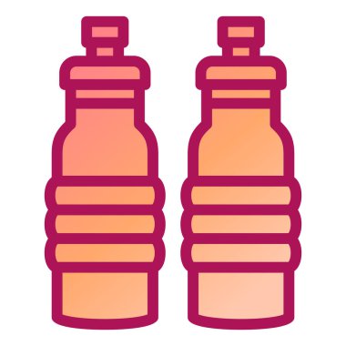 Şişe. Web simgesi basit illüstrasyon