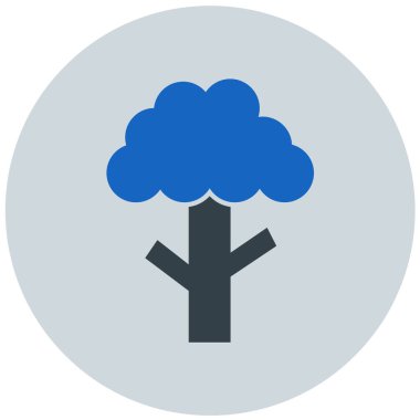 Ağaç. Web simgesi basit illüstrasyon