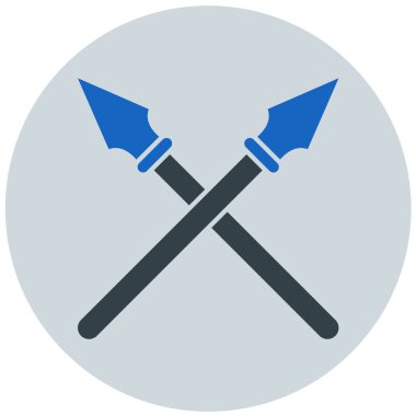 Ortaçağ kılıçlarının çapraz simgesi. vektör çizimi izole edildi.