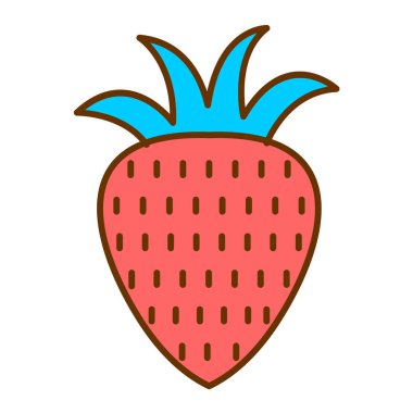 meyve ve sebze ikonu, organik gıda konsepti 