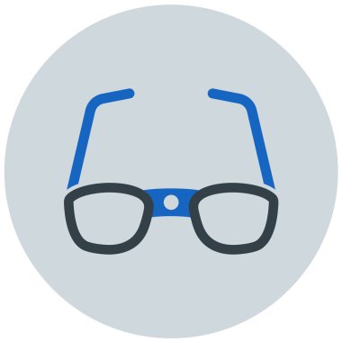 Gözlük. Web simgesi basit illüstrasyon