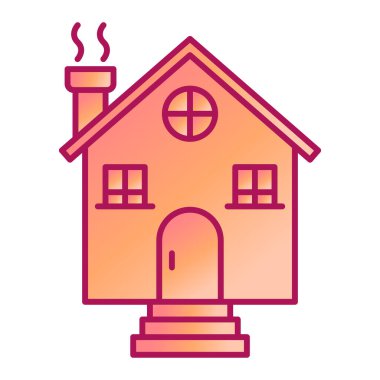 house modern simge vektör illüstrasyonu 