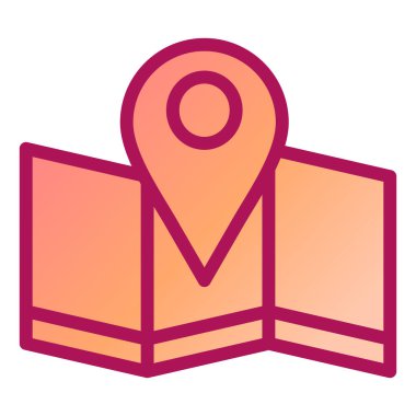 Harita iğnesi. Web simgesi