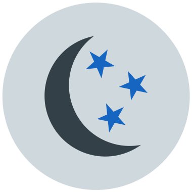 Ay simgesi, vektör illüstrasyonu