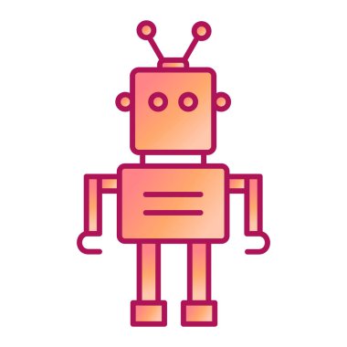 robot ikon vektör illüstrasyonu