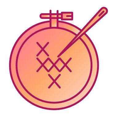 Dikiş konsepti modern ikon vektör çizimi 