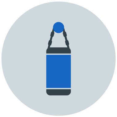 punç torba simgesi, vektör illüstrasyonu basit tasarım