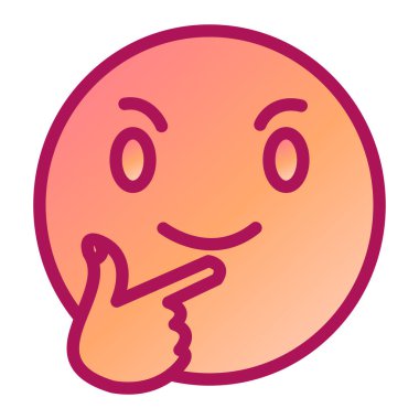 şirin kawaii ifadesi yüz vektör çizimi