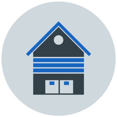 ahır modern simge vektör illüstrasyonu 