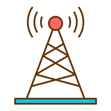 anten simgesi vektör illüstrasyonu