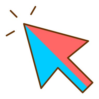 imleç simgesi vektör illüstrasyonu