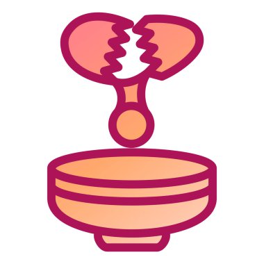 Yumurta simgesinin vektör illüstrasyonu