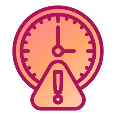 Saat simgesi vektör illüstrasyonu