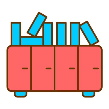 çekmece renkli vektör simgeleri.