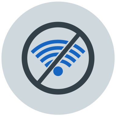 sinyal simgesi yok, vektör illüstrasyonu