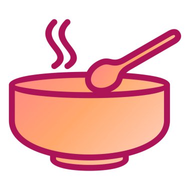 Çorba. Web simgesi basit illüstrasyon