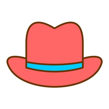 Şapka simgesi vektör illüstrasyonu