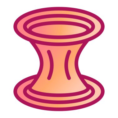 Modern sandalye simgesi, vektör illüstrasyonu basit tasarım