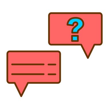 Sohbet kabarcığı vektör illüstrasyonu