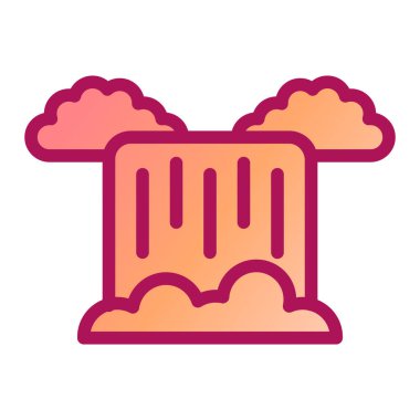 Bulut depolama ikonu vektörü. İnce çizgi işareti. izole edilmiş sınır sembolü çizimi