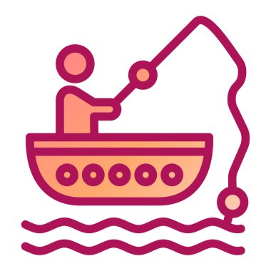 tekne ikonu vektör illüstrasyonu