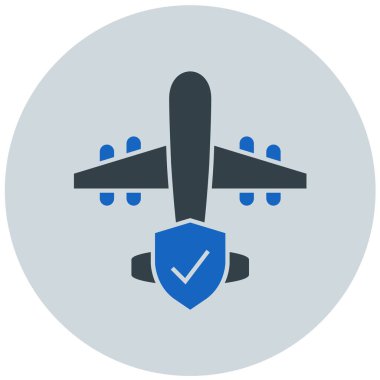 Uçak. Web simgesi basit illüstrasyon