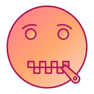 üzgün yüz simgesi ikon vektör illüstrasyon tasarımı