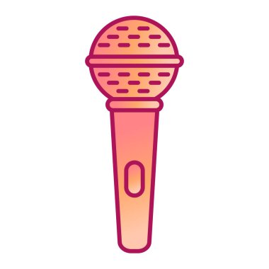 mikrofon simgesi vektör illüstrasyonu