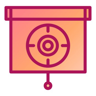 Hedef. Web simgesi basit illüstrasyon