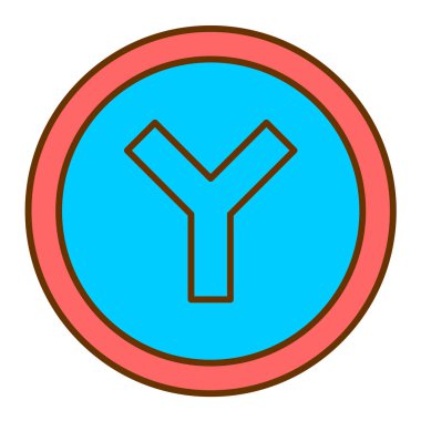 Yol simgesi, vektör illüstrasyonu