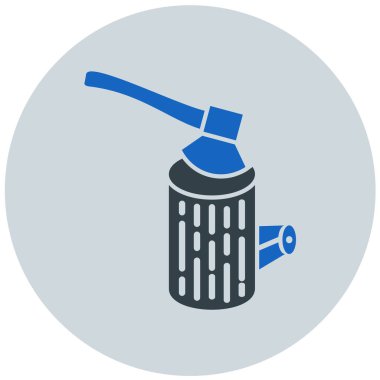 Balta simgesinin vektör illüstrasyonu