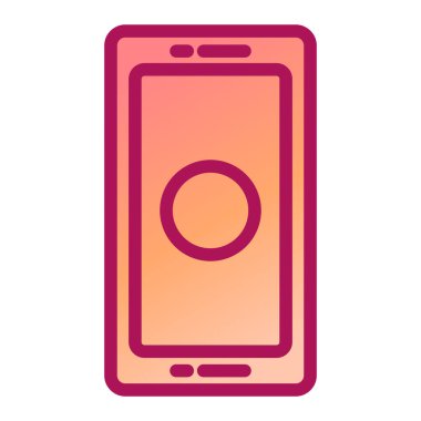 cep telefonu ikonu vektör illüstrasyonu