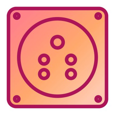 Kumarhane çipi ikonu. vektör illüstrasyonu