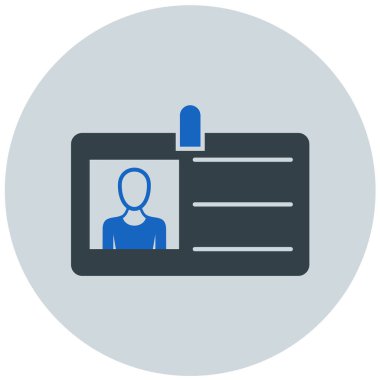 Kimlik kartı. Basit resimleme