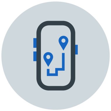 GPS haritası. Basit tasarım