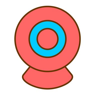 Web kamerası. Web simgesi basit illüstrasyon