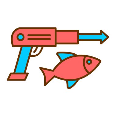 balık kancası ikon vektör çizimi tasarımı
