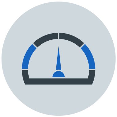 Hız göstergesi. Web simgesi basit illüstrasyon