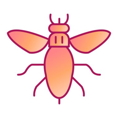 böcek modern simge vektör illüstrasyonu