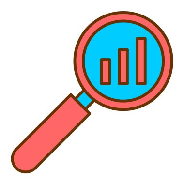 Büyüteçle büyüteç ve arama vektörü simgesi tasarımı