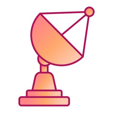 uydu anten simgesi. Web için hoparlör vektör simgelerinin özet çizimi