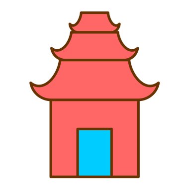 Çatı simgesinin vektör illüstrasyonu