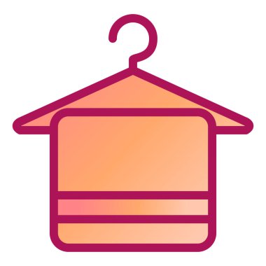 Havlu. Web simgesi basit illüstrasyon