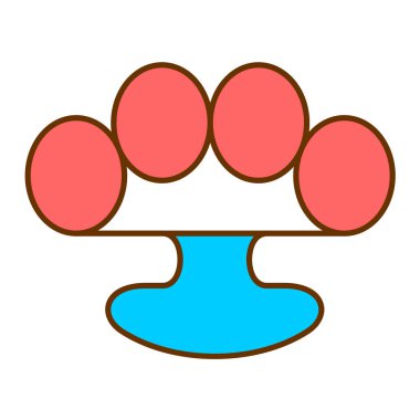 Çizgi film simgesinin vektör çizimi