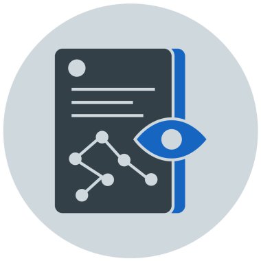 iş ve finans düz vektör simgesi.