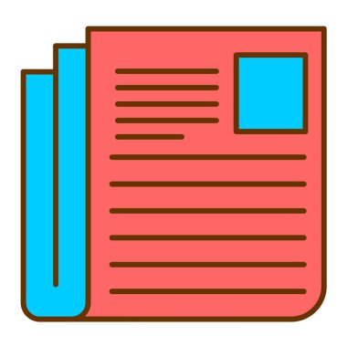 Belge. Web simgesi basit illüstrasyon